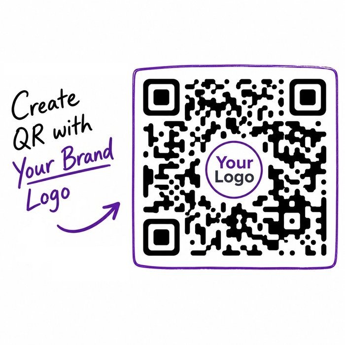Create a QR code with your own brand logo, absolutely free